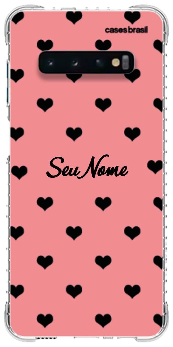 Capinha para Celular Corações Traçados Pink