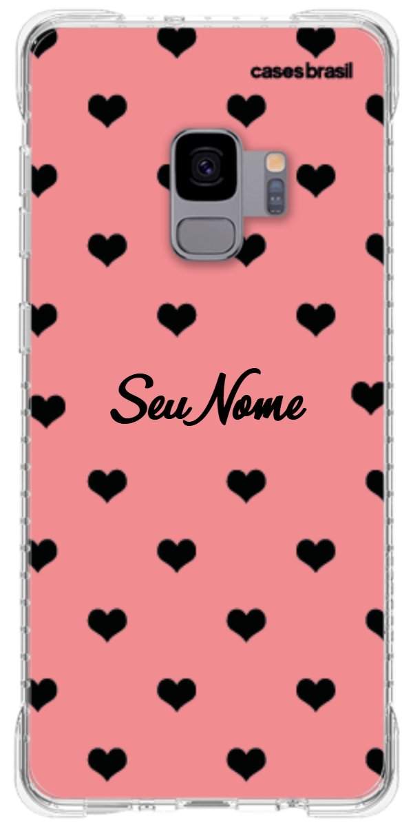 Capinha para Celular Corações Traçados Pink