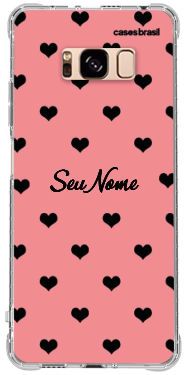 Capinha para Celular Corações Traçados Pink