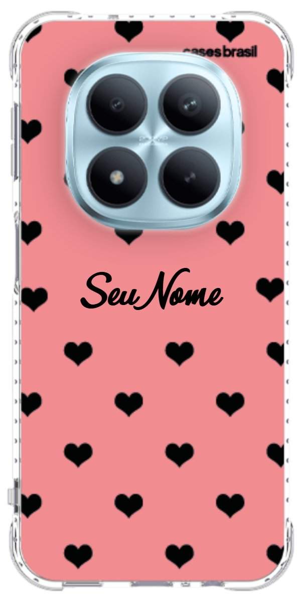 Capinha para Celular Corações Traçados Pink