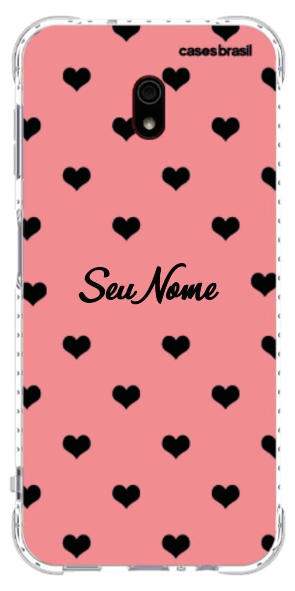 Capinha para Celular Corações Traçados Pink