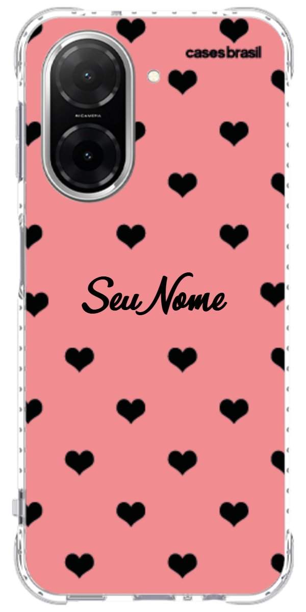 Capinha para Celular Corações Traçados Pink