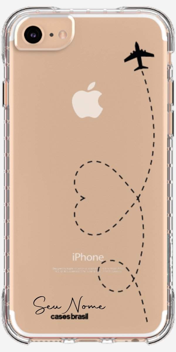 Capinha para Celular Voo Tracejado