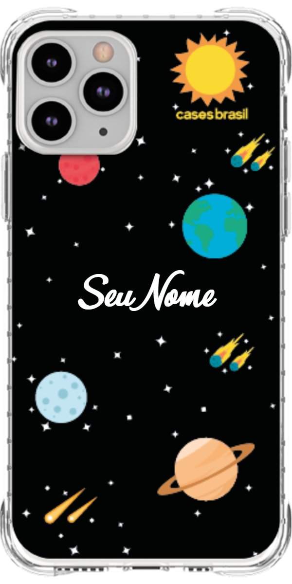 Capinha para Celular Sistema Solar Vintage