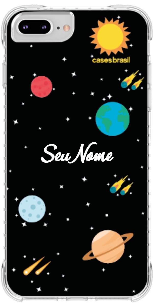 Capinha para Celular Sistema Solar Vintage