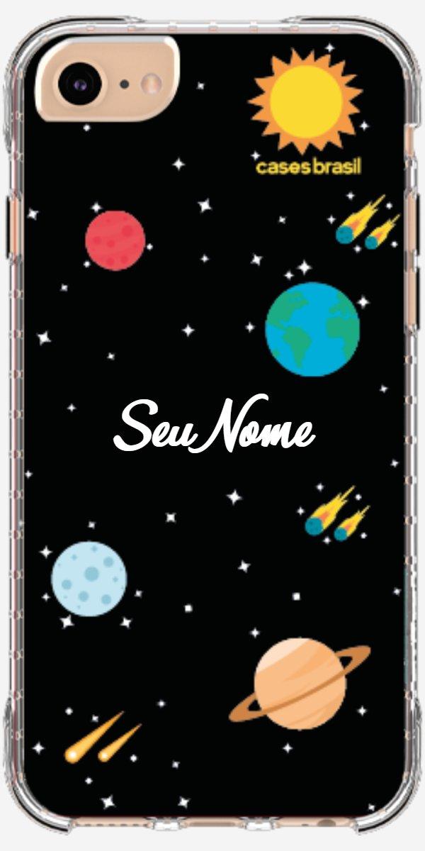 Capinha para Celular Sistema Solar Vintage