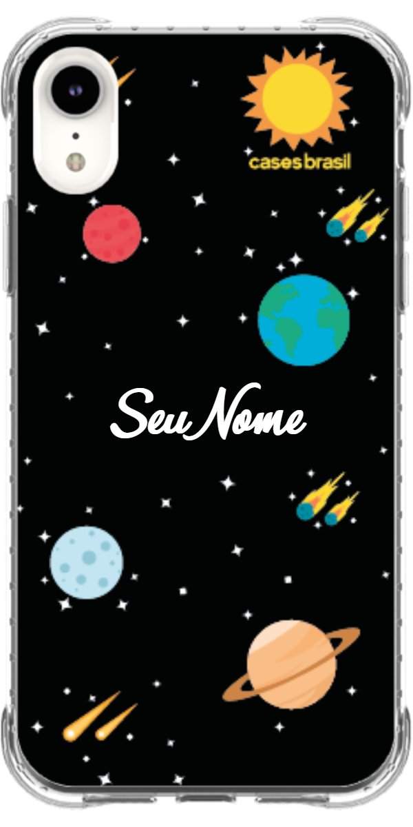 Capinha para Celular Sistema Solar Vintage