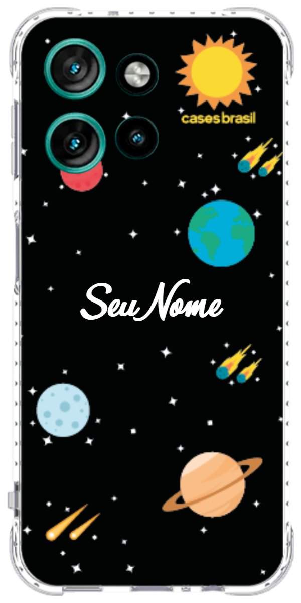 Capinha para Celular Sistema Solar Vintage