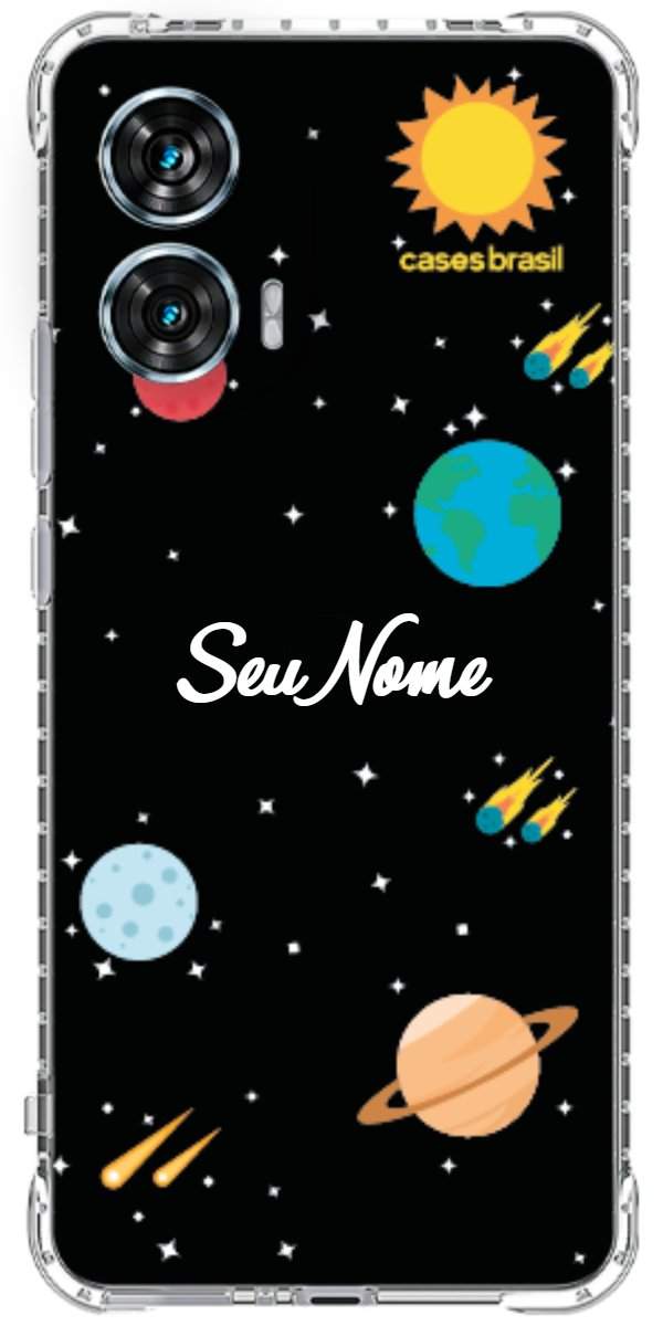 Capinha para Celular Sistema Solar Vintage
