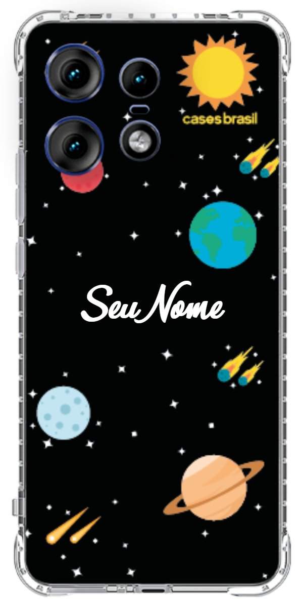 Capinha para Celular Sistema Solar Vintage