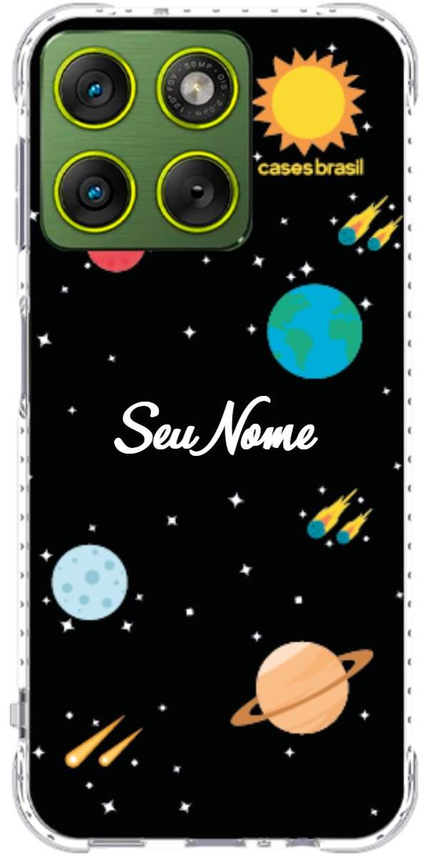 Capinha para Celular Sistema Solar Vintage
