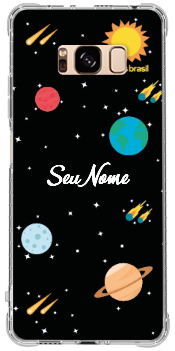 Capinha para Celular Sistema Solar Vintage