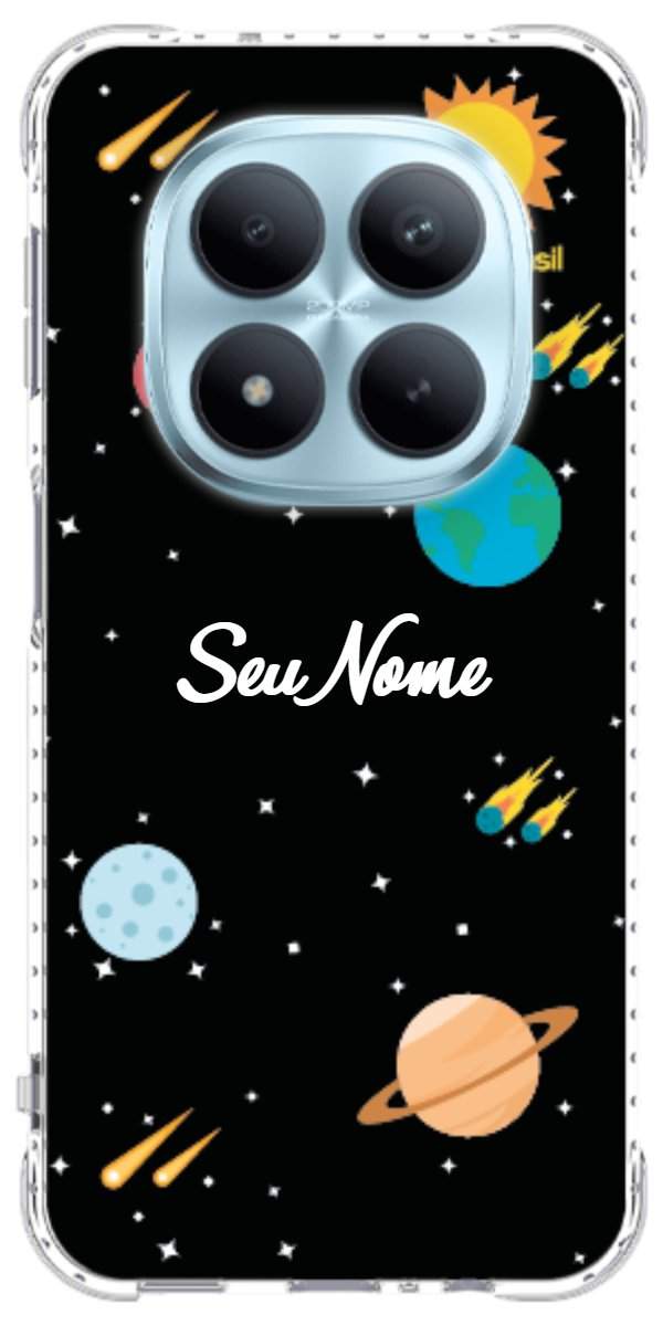 Capinha para Celular Sistema Solar Vintage