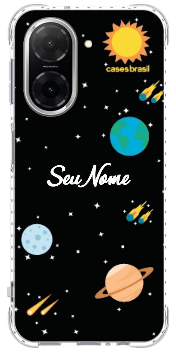 Capinha para Celular Sistema Solar Vintage