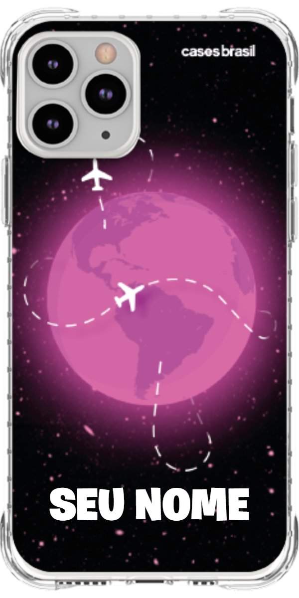 Capinha para Celular Viagem Espacial Pink