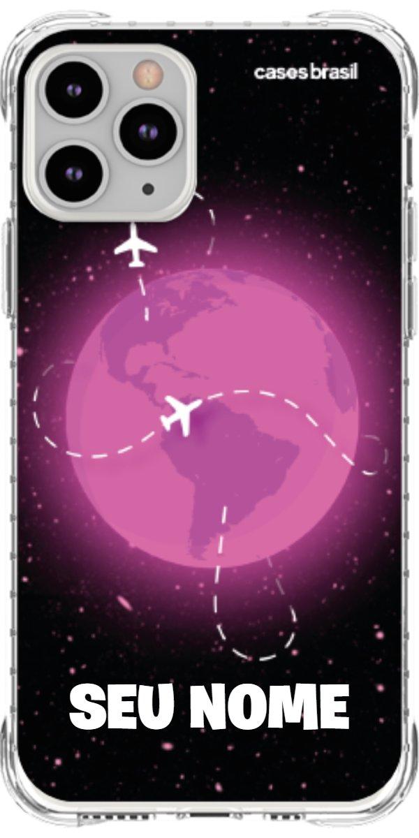 Capinha para Celular Viagem Espacial Pink