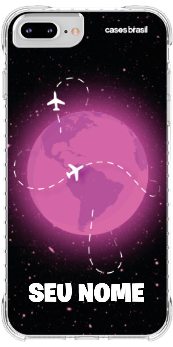 Capinha para Celular Viagem Espacial Pink