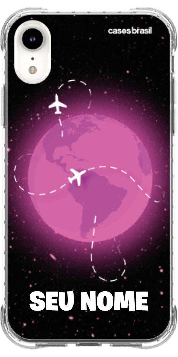 Capinha para Celular Viagem Espacial Pink
