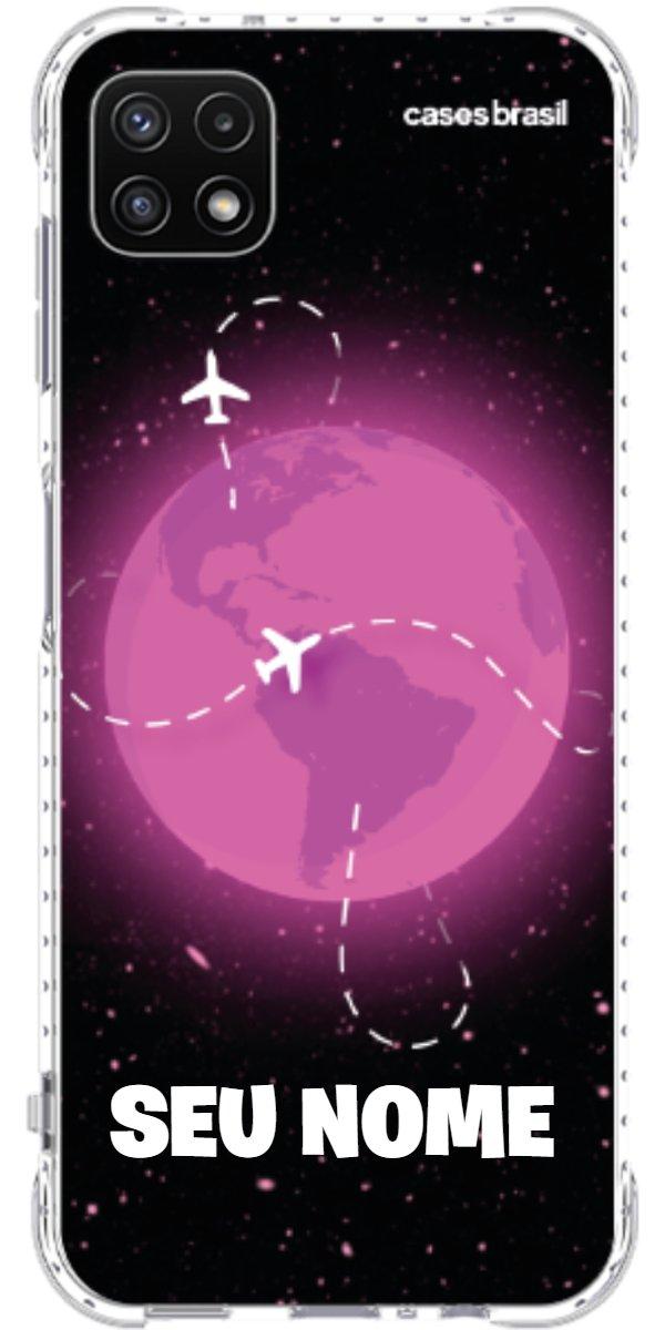 Capinha para Celular Viagem Espacial Pink