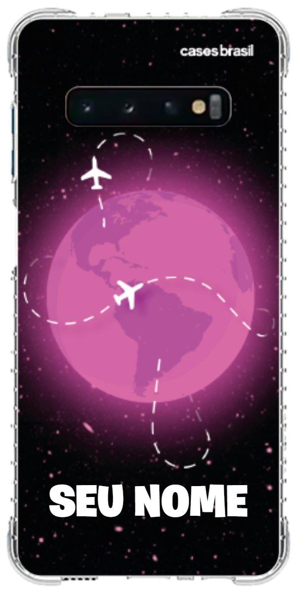 Capinha para Celular Viagem Espacial Pink