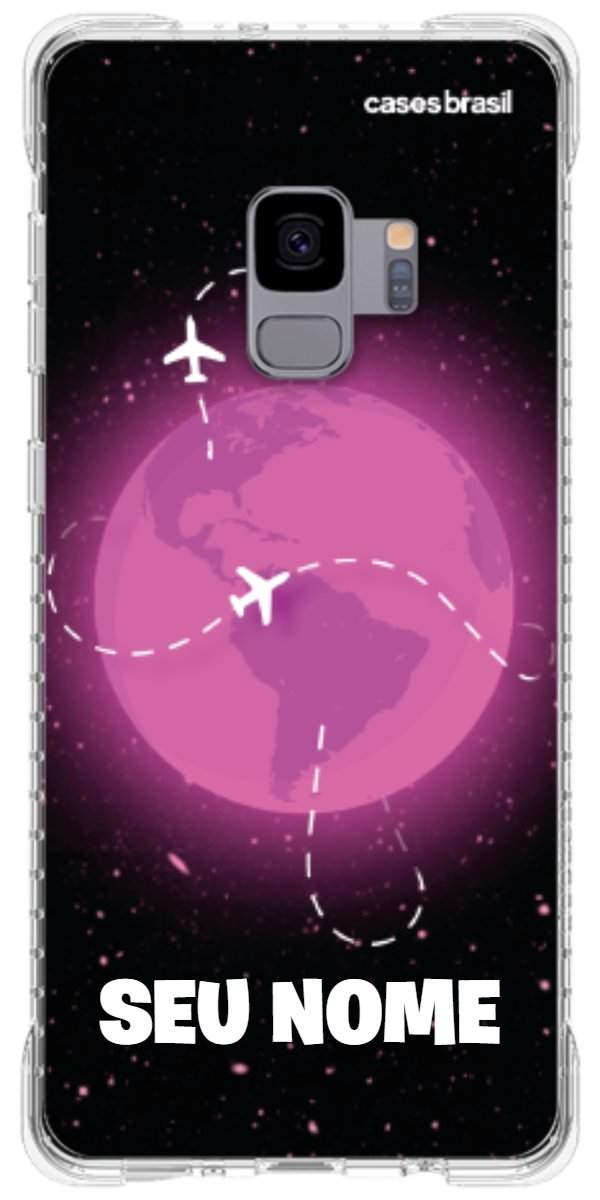 Capinha para Celular Viagem Espacial Pink