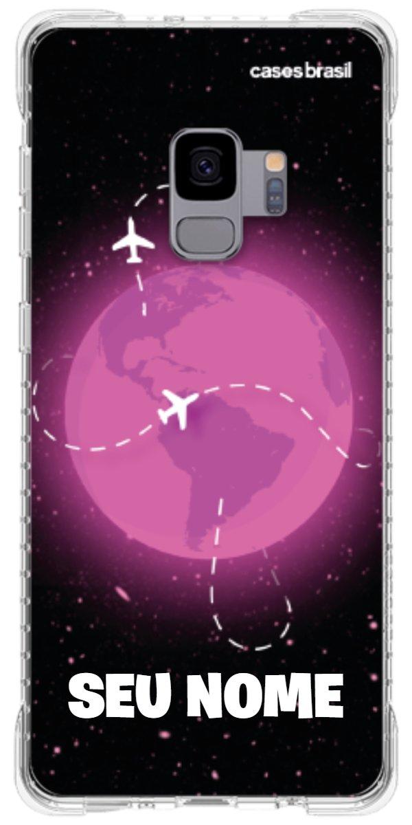 Capinha para Celular Viagem Espacial Pink