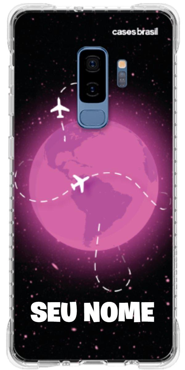 Capinha para Celular Viagem Espacial Pink