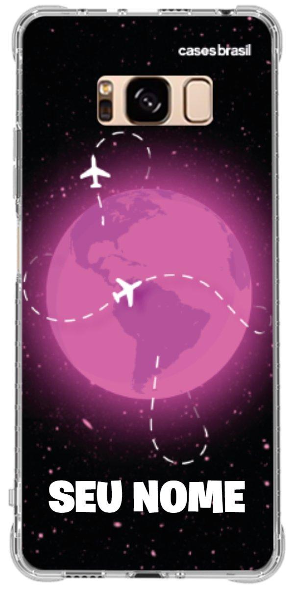 Capinha para Celular Viagem Espacial Pink