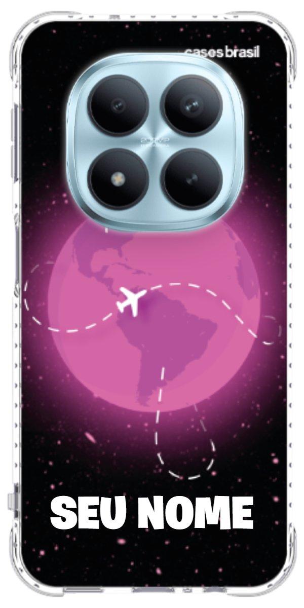 Capinha para Celular Viagem Espacial Pink