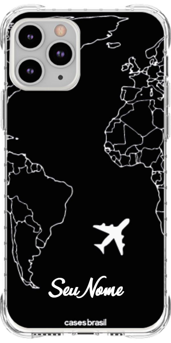Capinha para Celular Rota do Mundo Black