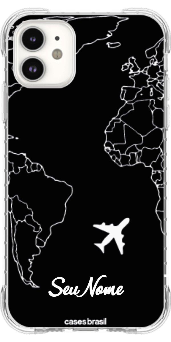 Capinha para Celular Rota do Mundo Black