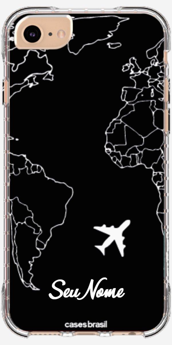 Capinha para Celular Rota do Mundo Black