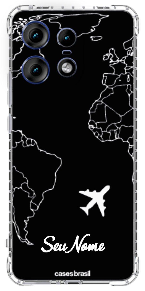 Capinha para Celular Rota do Mundo Black