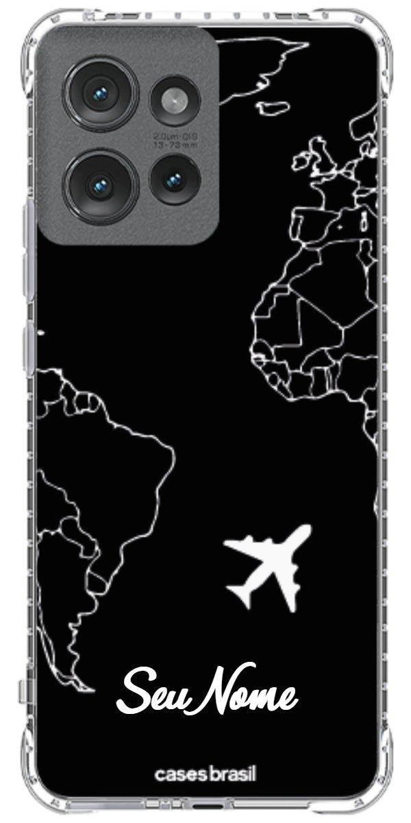 Capinha para Celular Rota do Mundo Black