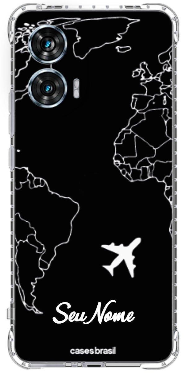 Capinha para Celular Rota do Mundo Black