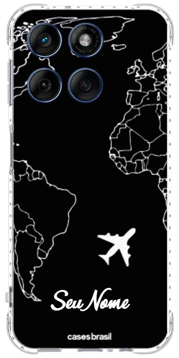 Capinha para Celular Rota do Mundo Black