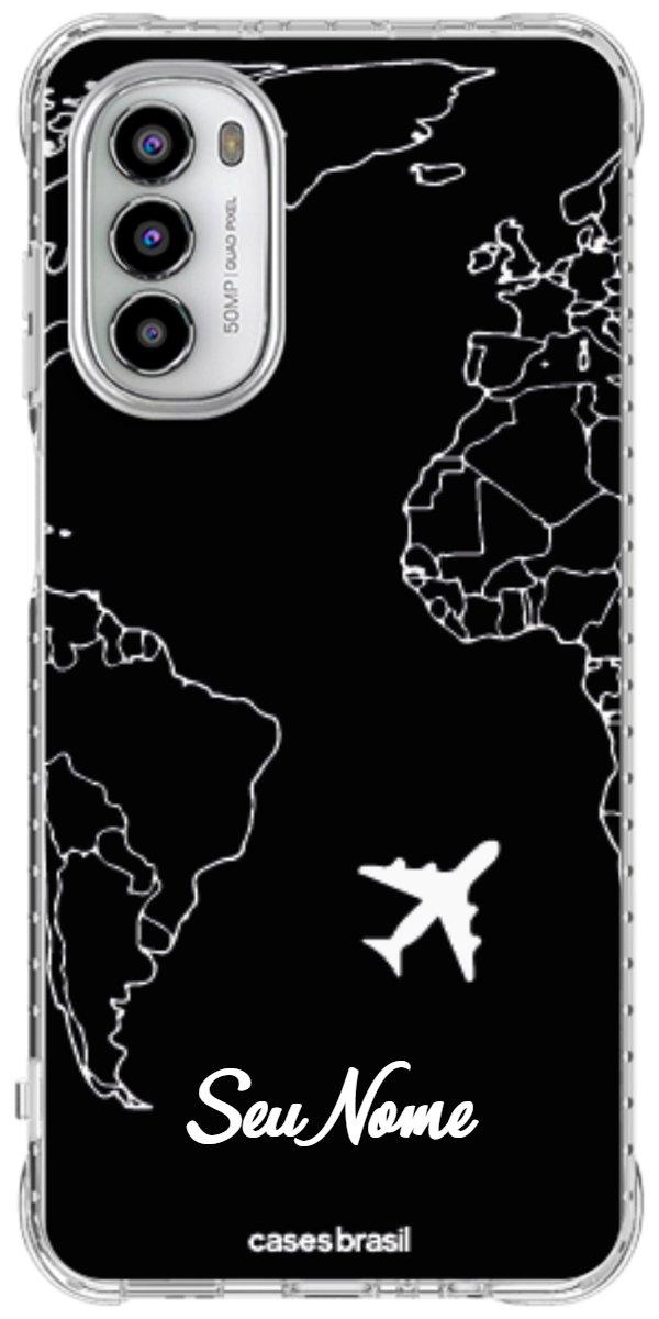 Capinha para Celular Rota do Mundo Black
