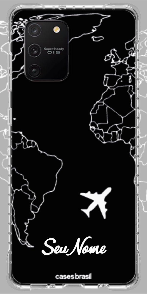 Capinha para Celular Rota do Mundo Black