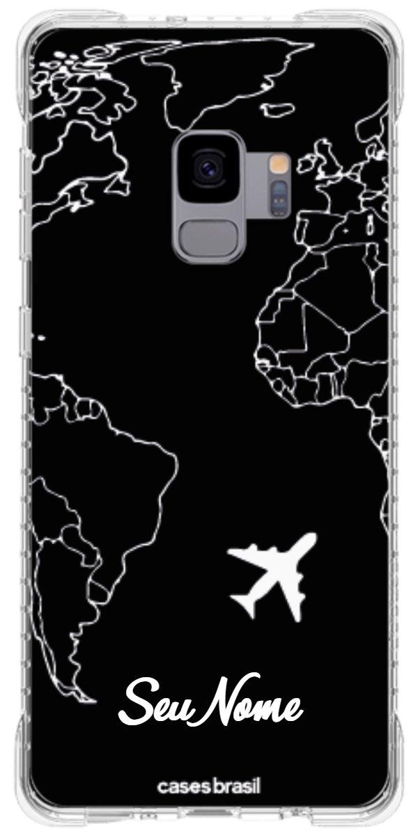 Capinha para Celular Rota do Mundo Black