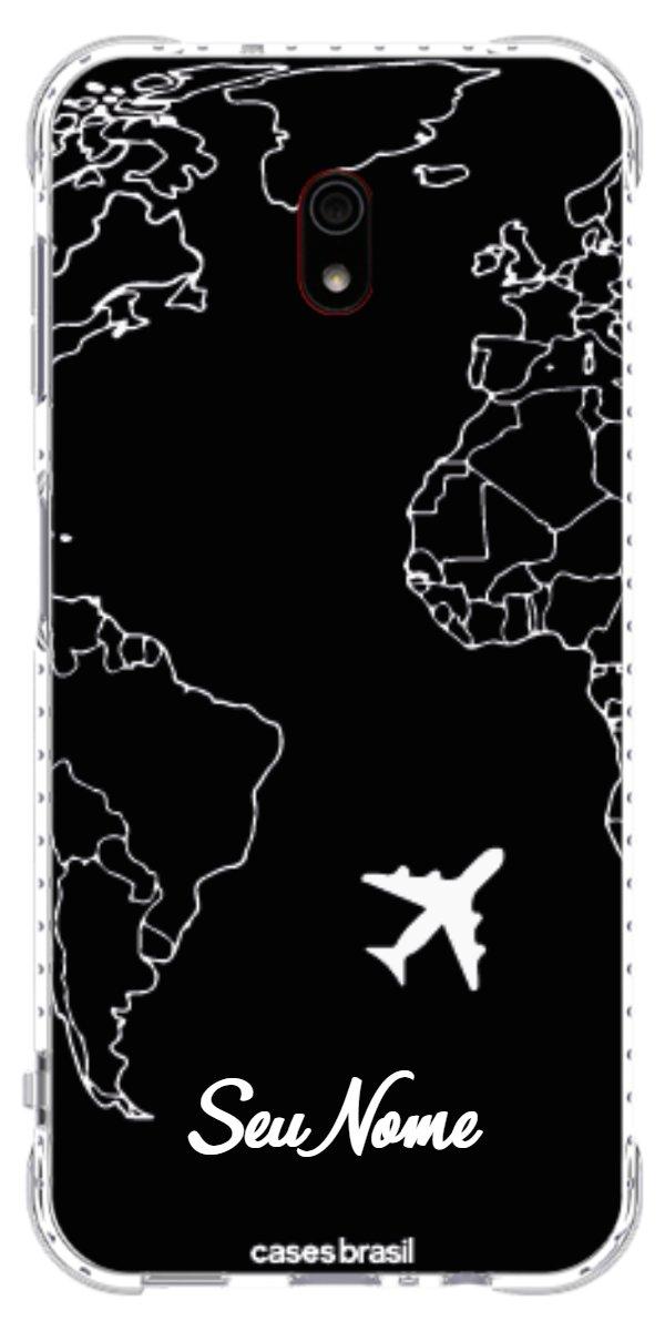 Capinha para Celular Rota do Mundo Black