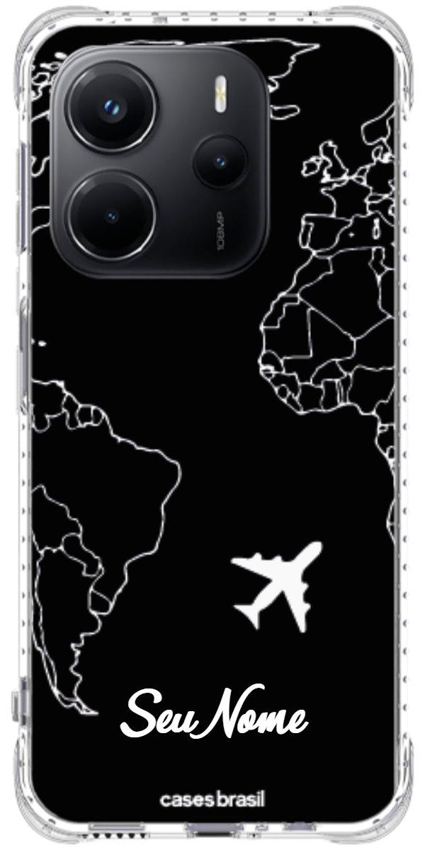 Capinha para Celular Rota do Mundo Black
