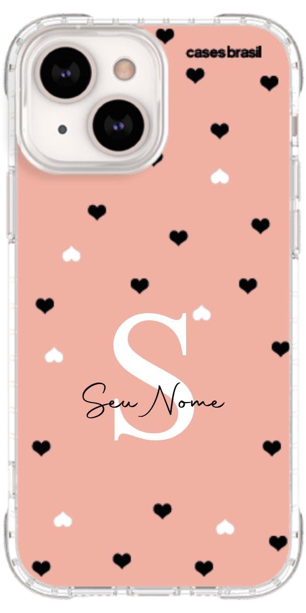 Capinha para Celular Corações Minimalistas Pink