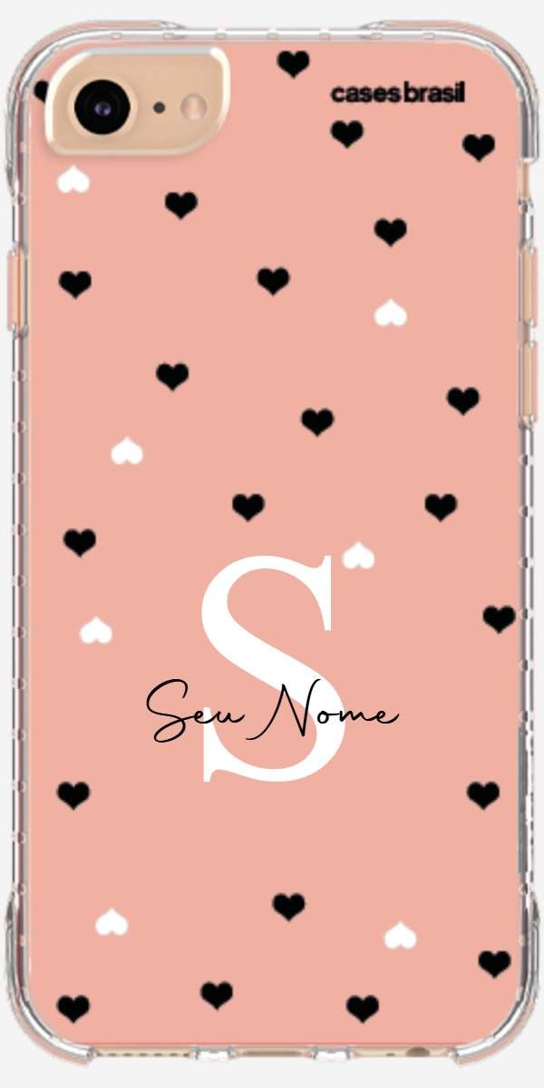 Capinha para Celular Corações Minimalistas Pink