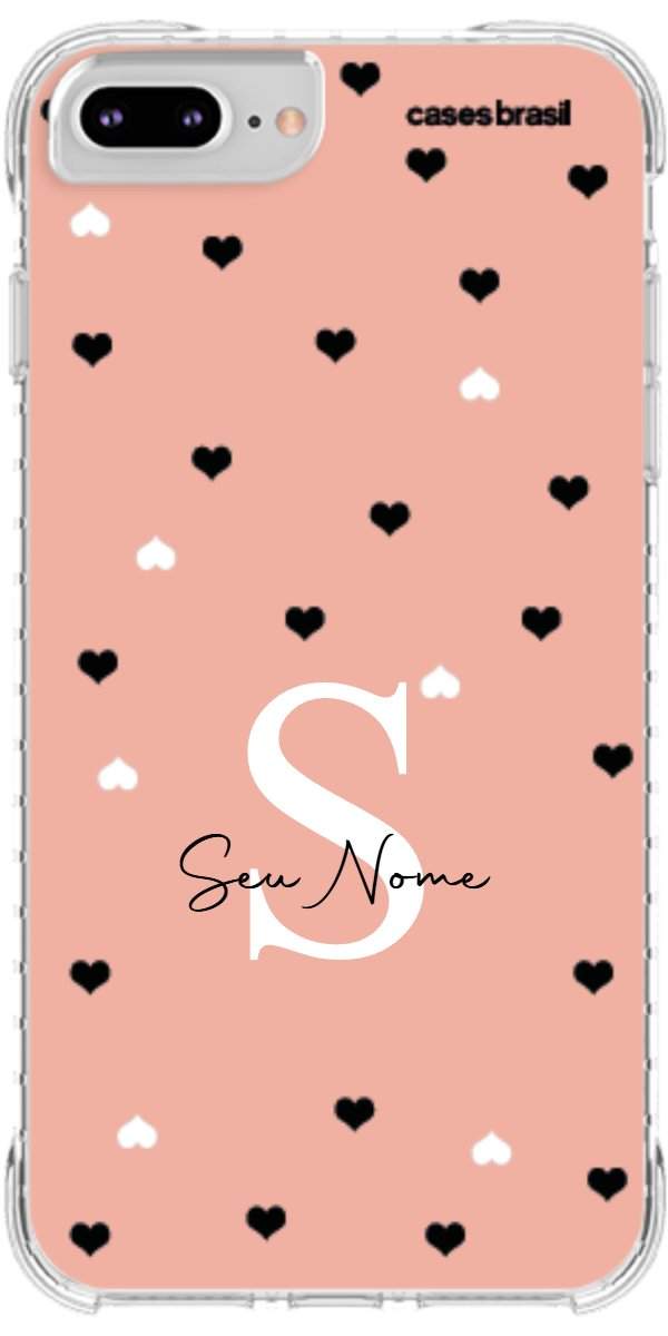 Capinha para Celular Corações Minimalistas Pink