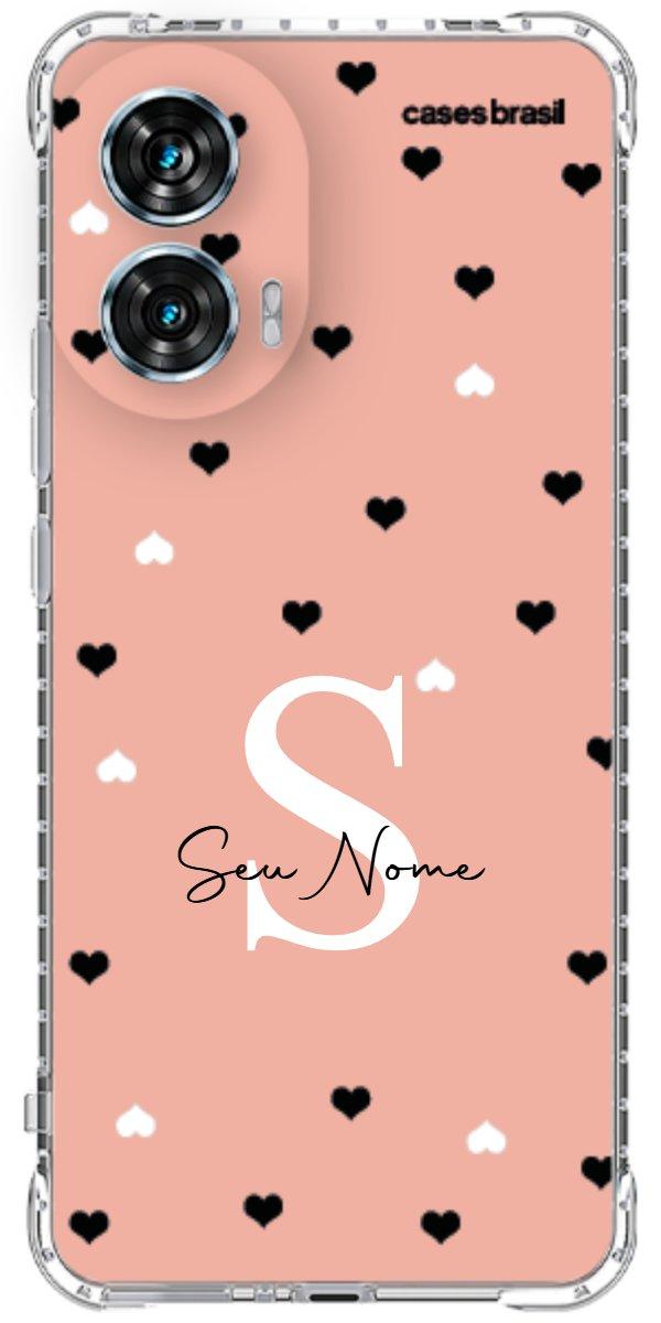 Capinha para Celular Corações Minimalistas Pink