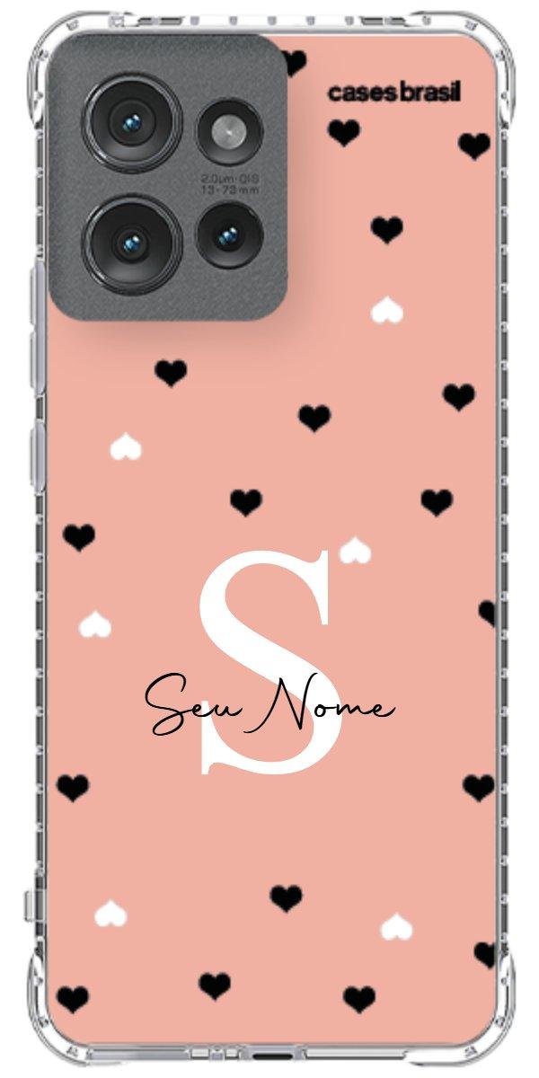 Capinha para Celular Corações Minimalistas Pink