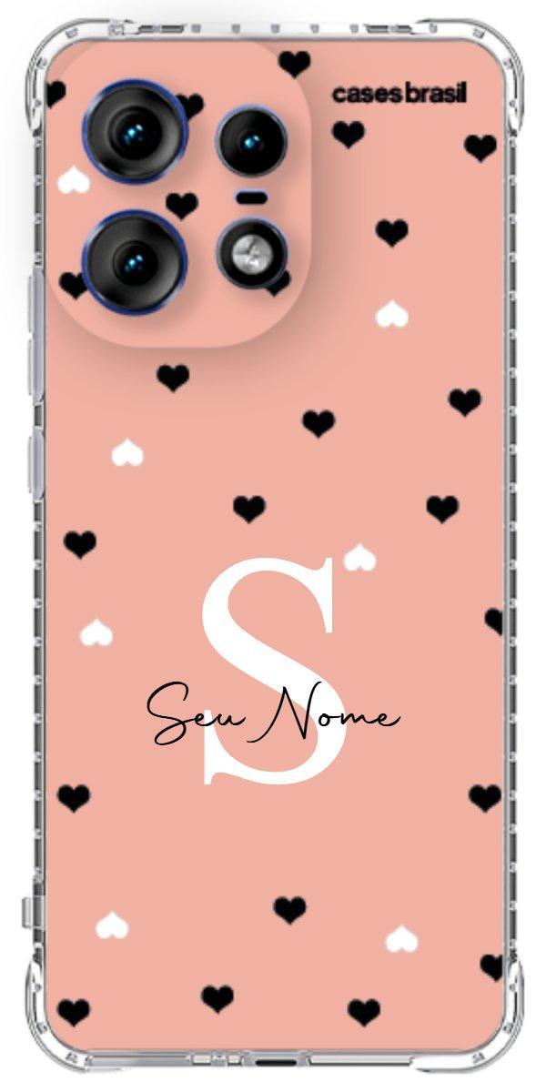 Capinha para Celular Corações Minimalistas Pink
