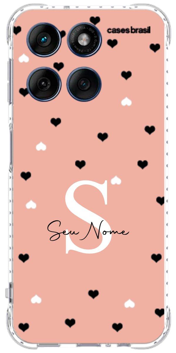 Capinha para Celular Corações Minimalistas Pink