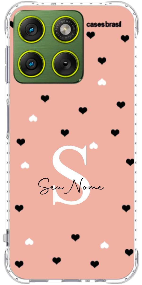 Capinha para Celular Corações Minimalistas Pink
