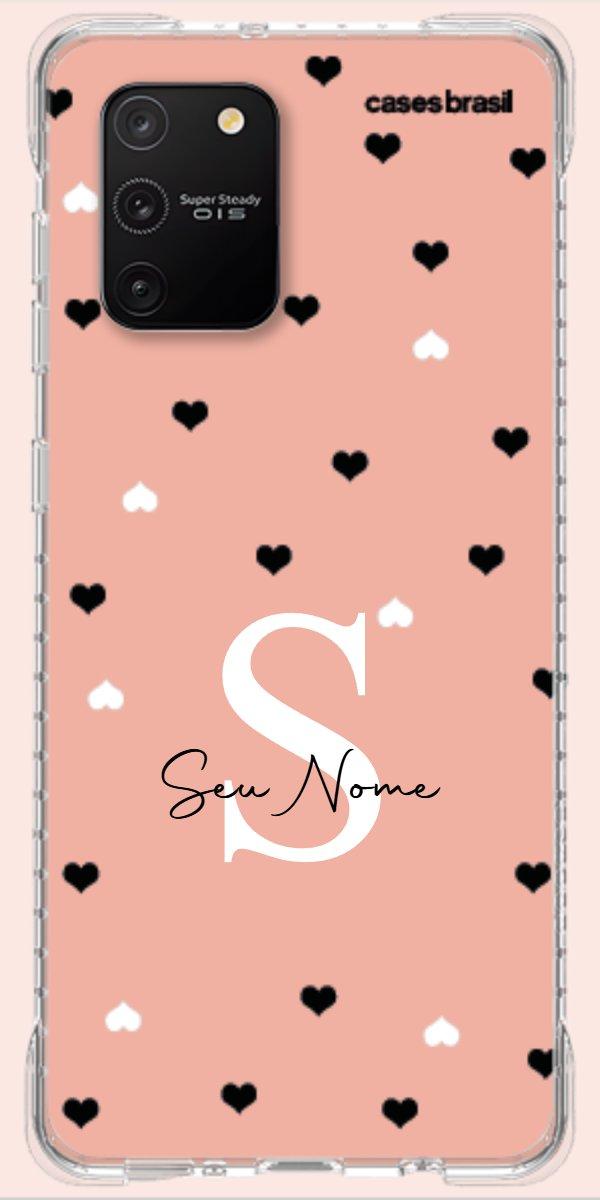 Capinha para Celular Corações Minimalistas Pink